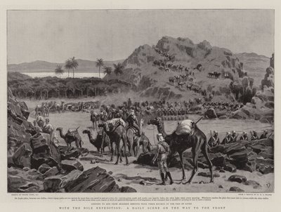 With the Nile Expedition, a Daily Scene on the Way to the Front by Frank Dadd